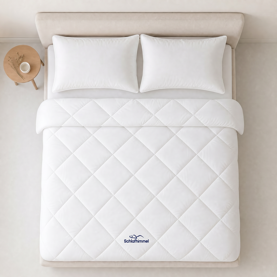 Simple Sleep™ The quick-drying 2-in-1 duvet that eliminates the need for bedding.