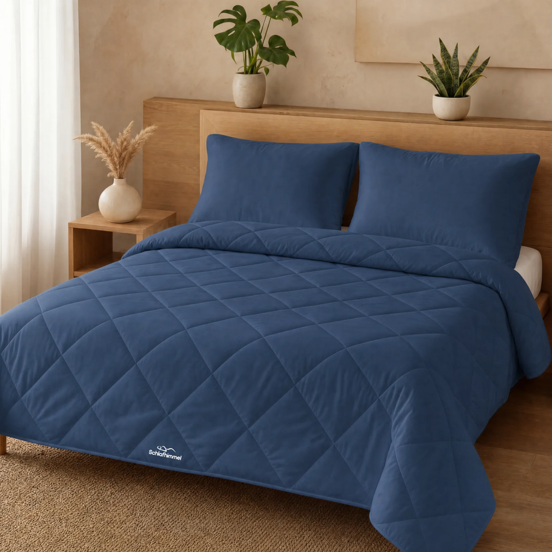 Simple Sleep™ The quick-drying 2-in-1 duvet that eliminates the need for bedding.